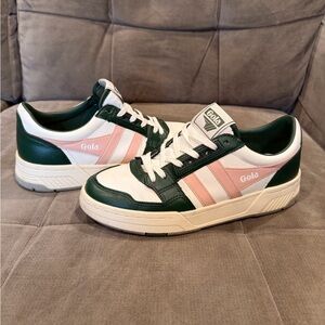 Gola Forest Green and Soft Pink Shoes size 8.